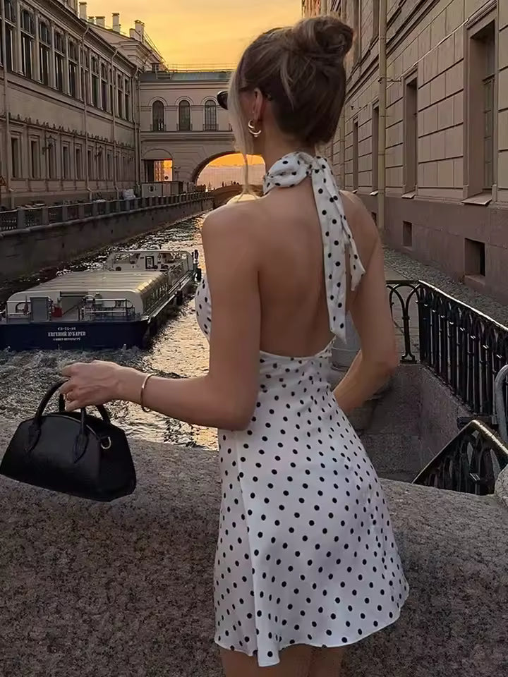 LUMÈA- Abito donna chic a pois
